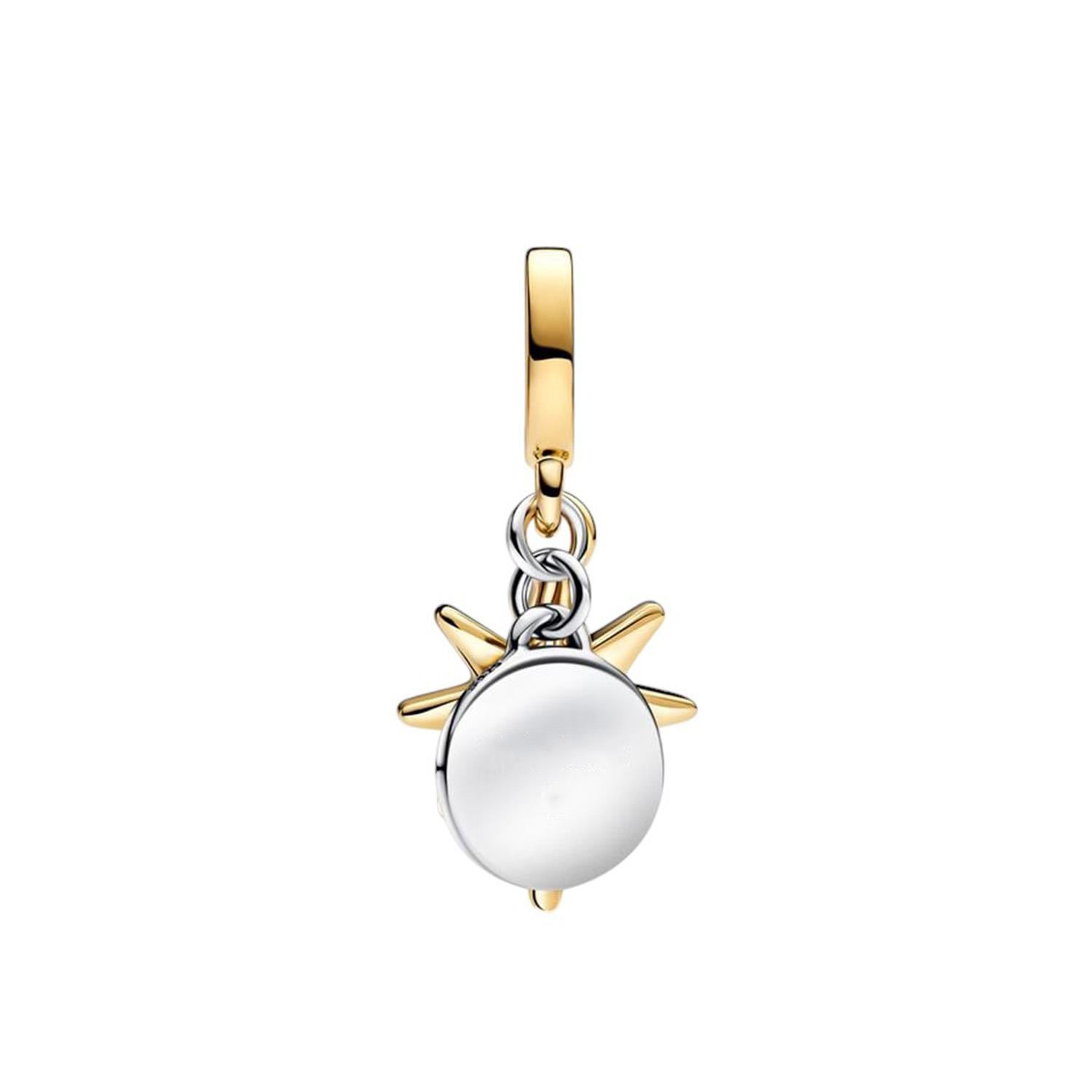 CHARM PENDENTE STELLA POLARE CON DIAMANTE CREATO IN LABORATORIO