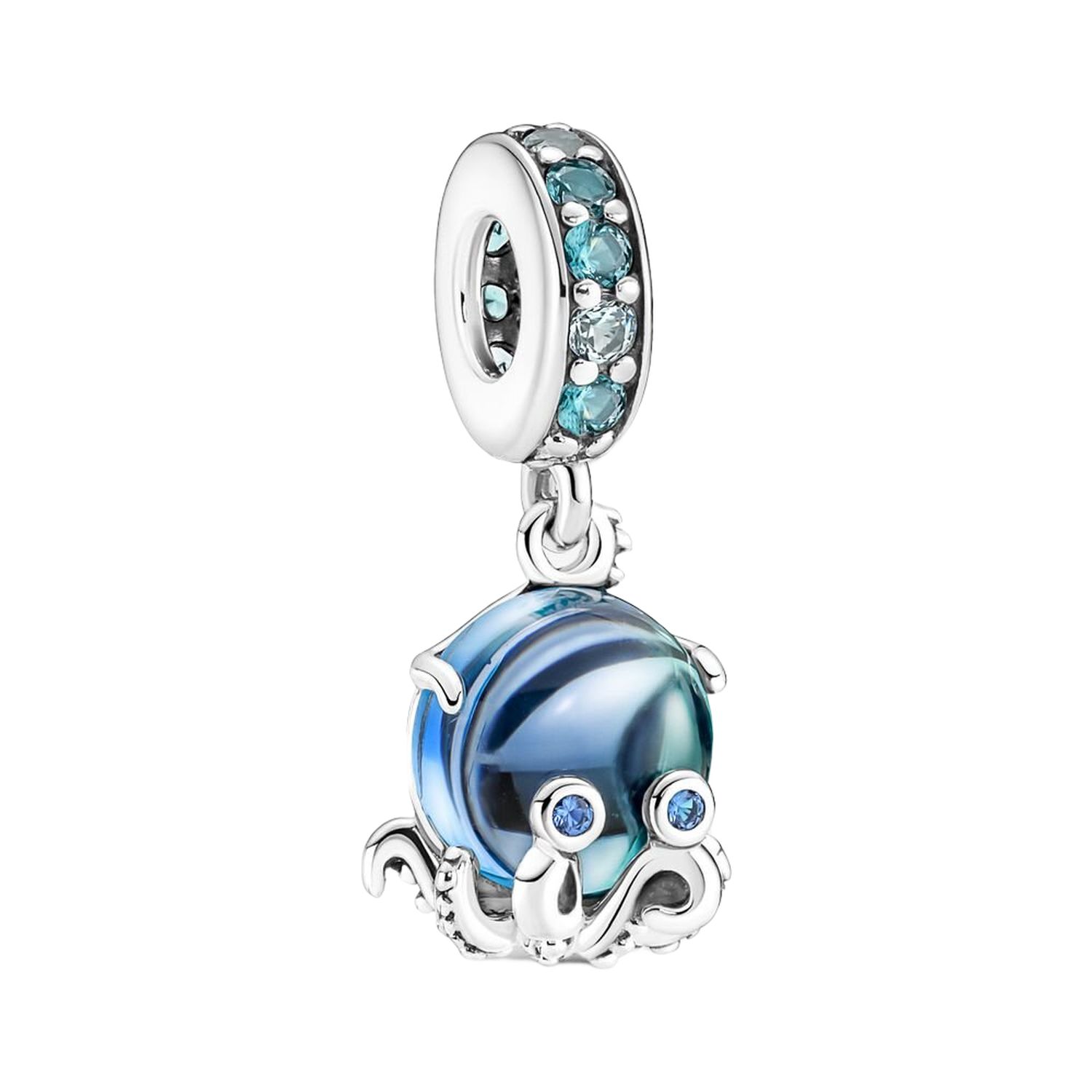 CHARM PENDENTE POLPO VETRO DI MURANO