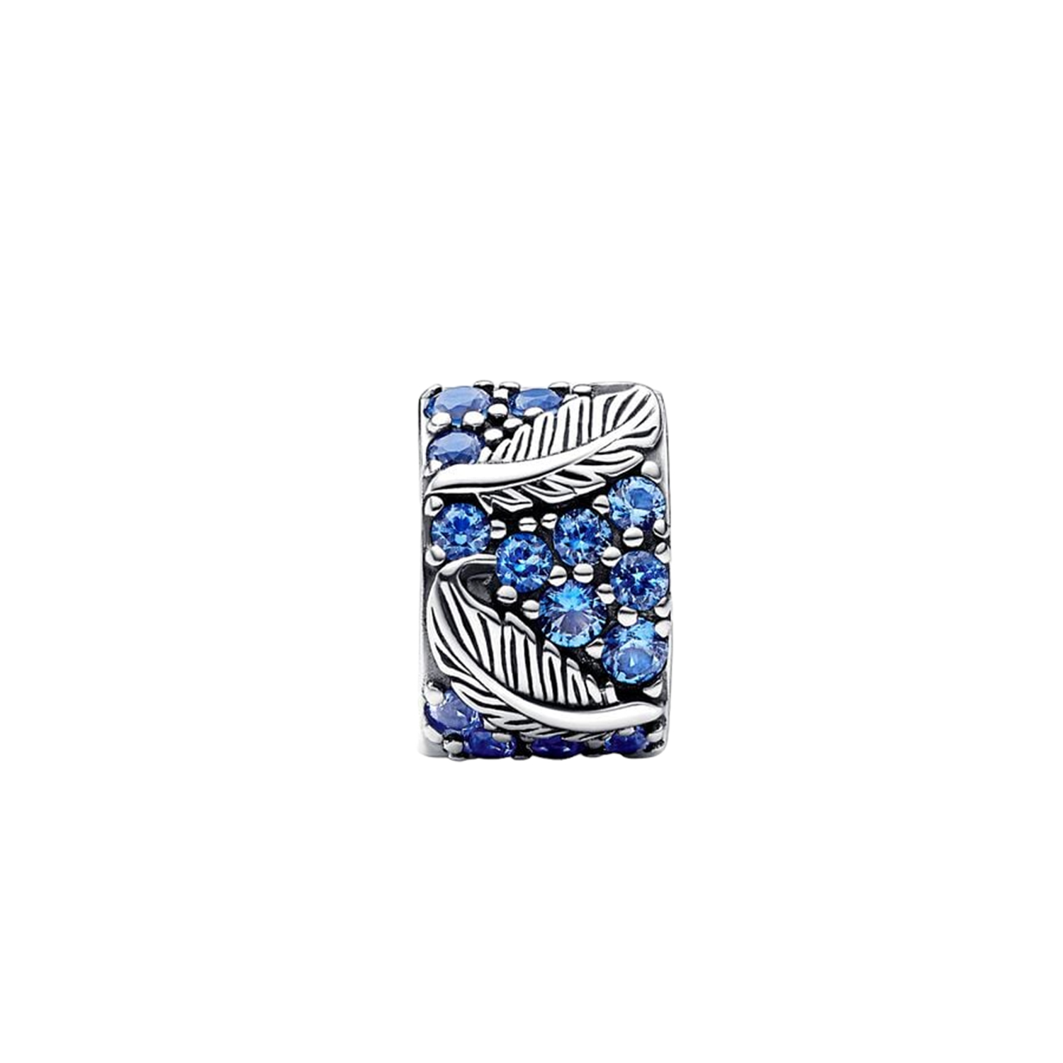 CLIP PIUMA CURVA E PAVÈ BLU