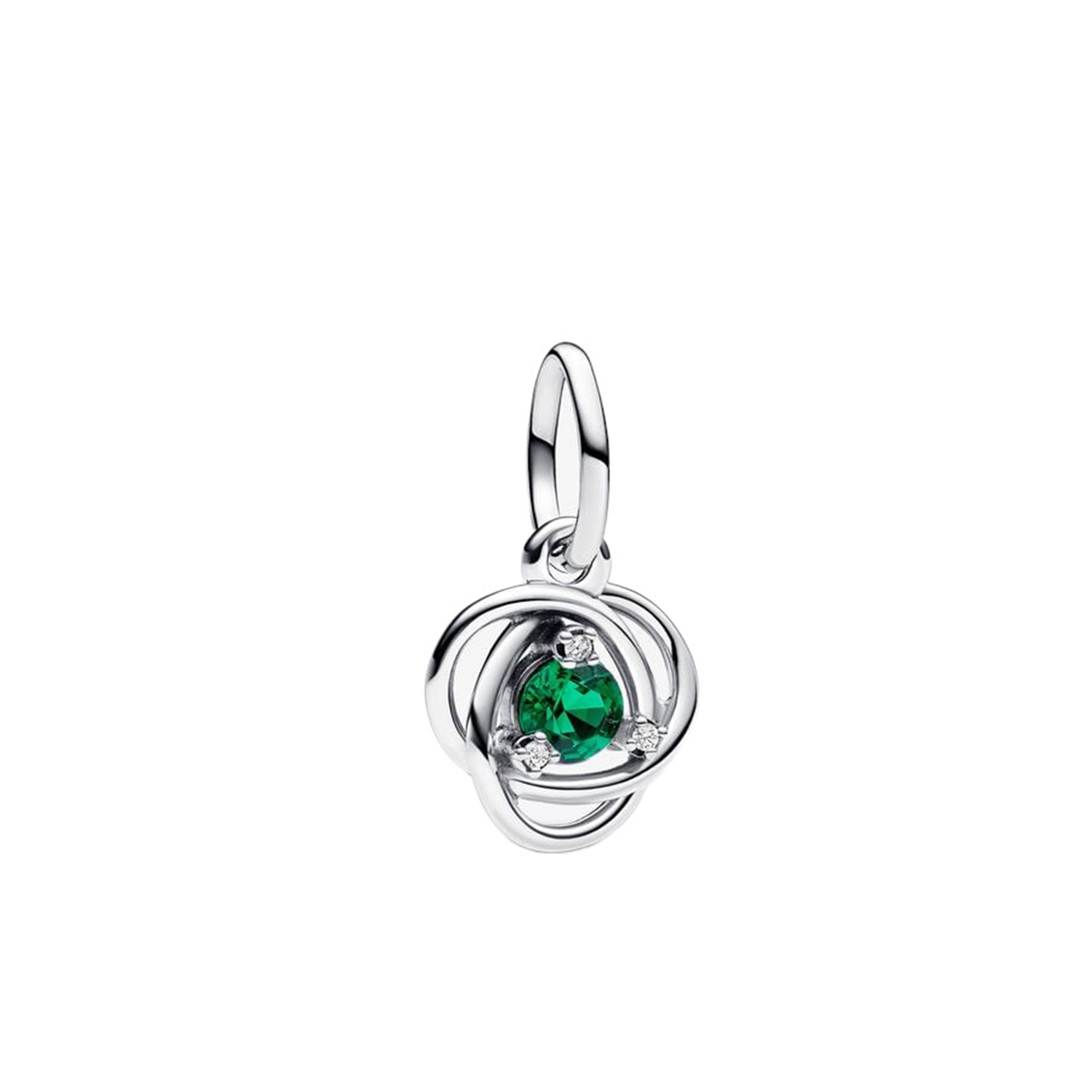 PENDENTE CERCHIO ETERNO VERDE SCURO MAGGIO