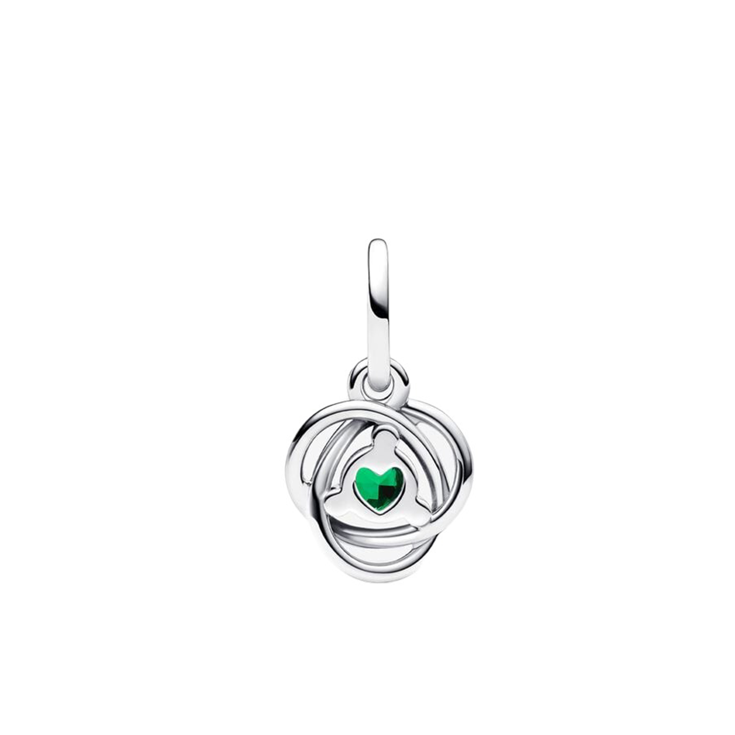 PENDENTE CERCHIO ETERNO VERDE SCURO MAGGIO