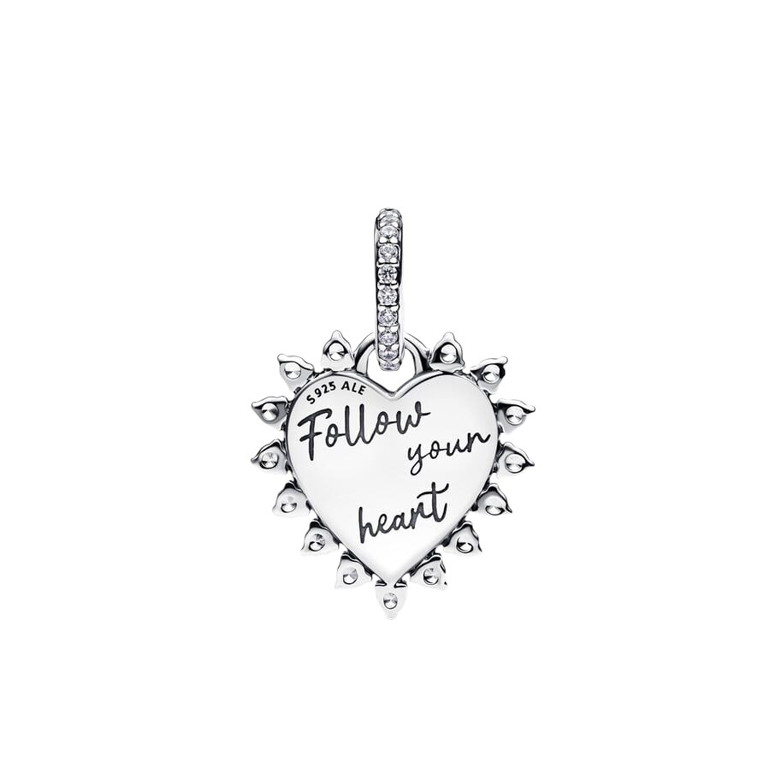CHARM PENDENTE CUORE ROSSO CON FRECCIA GRIEVOLE