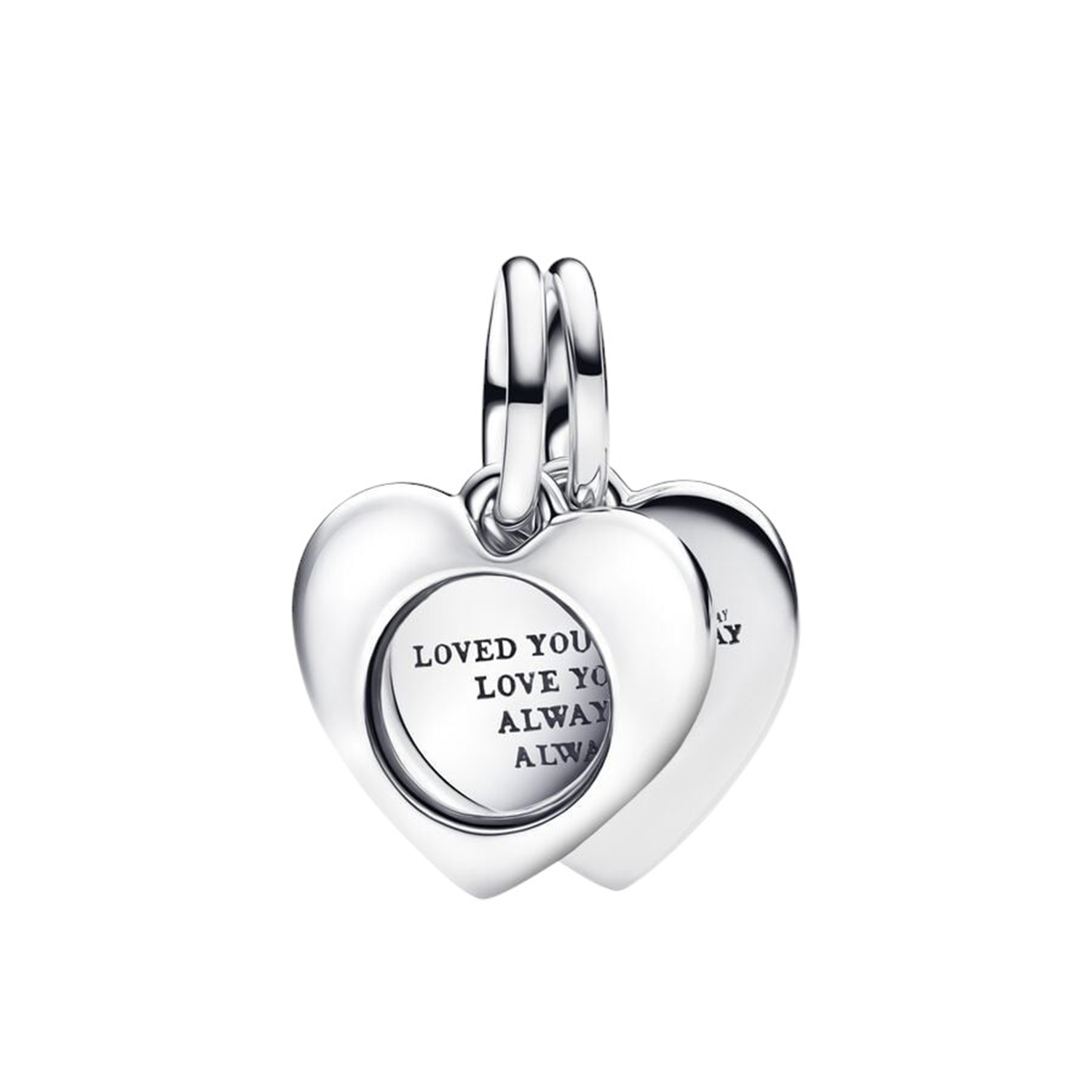 CHARM PENDENTE CUORE CON LENTE DI INGRANDIMENTO DA INCIDERE