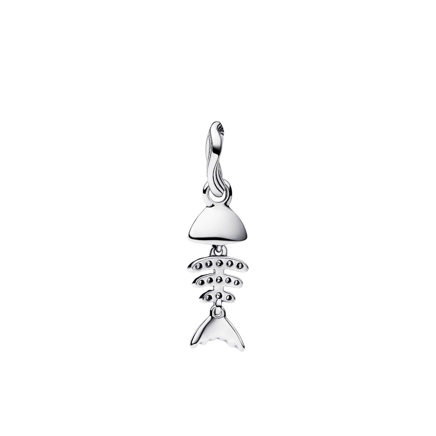CHARM  PENDENTE LISCA DI PESCE TURCHESE