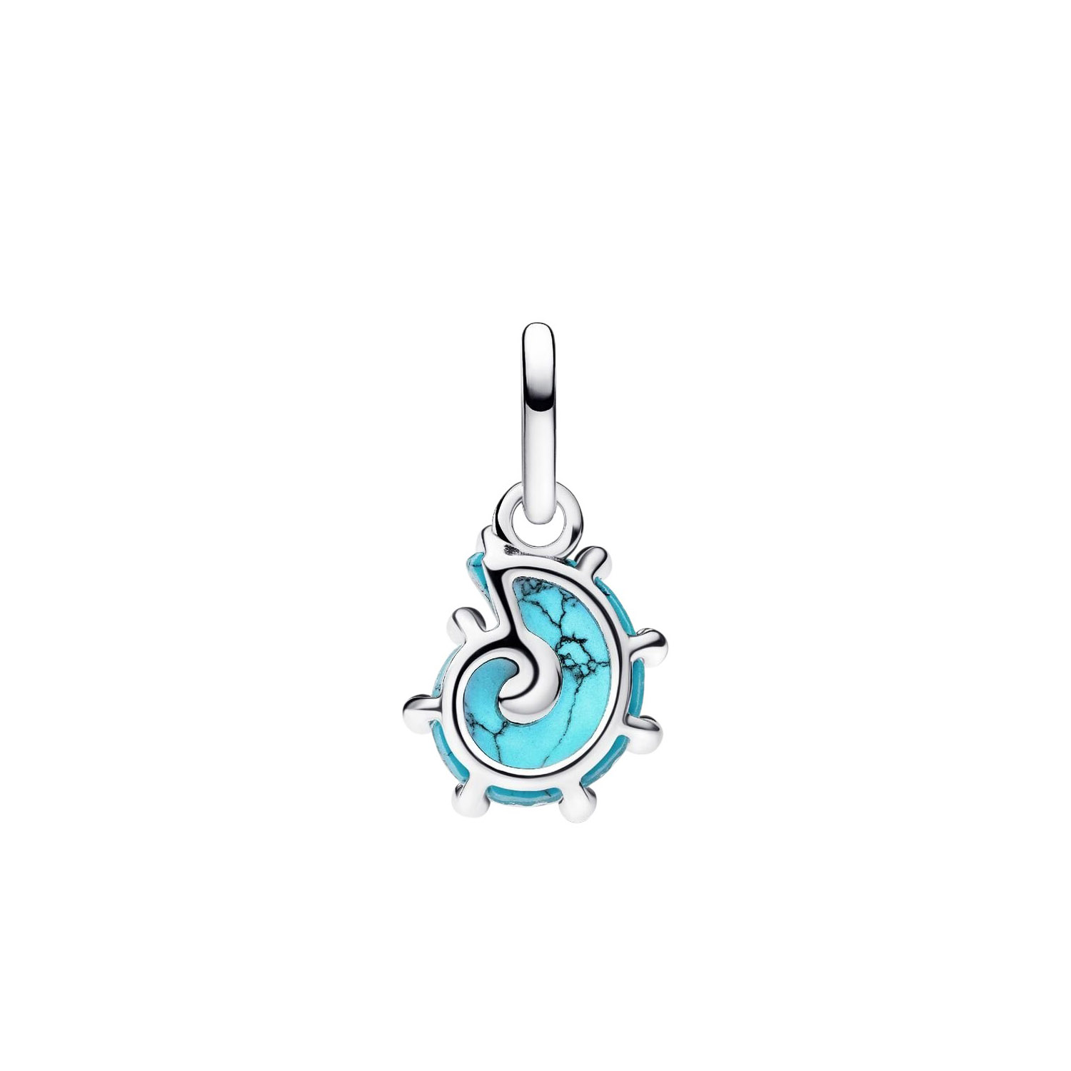 CHARM  PENDENTE CONCHIGLIA VETRO DI MURANO TURCHESE