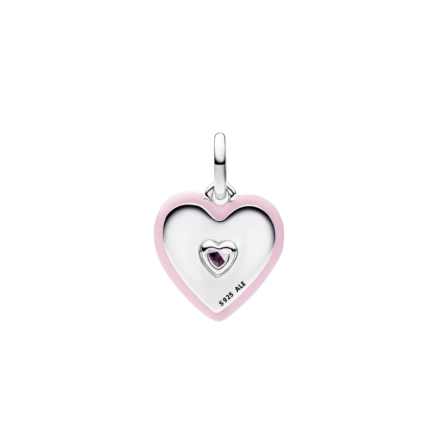 CHARM MEDALLION CUORE RADIANTE ROSA PANDORA ME