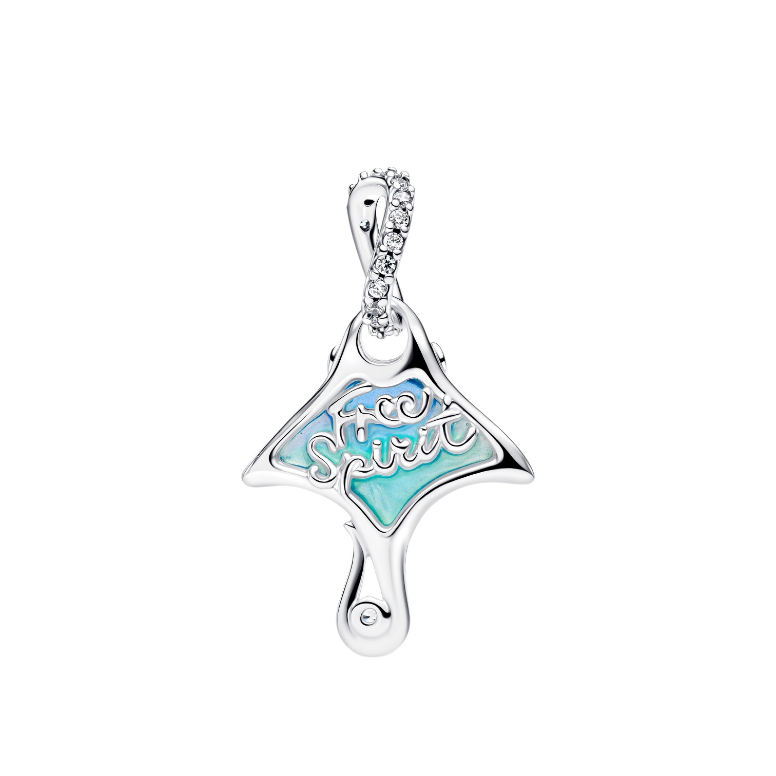 CHARM PENDENTE MANTA VETRO DI MURANO