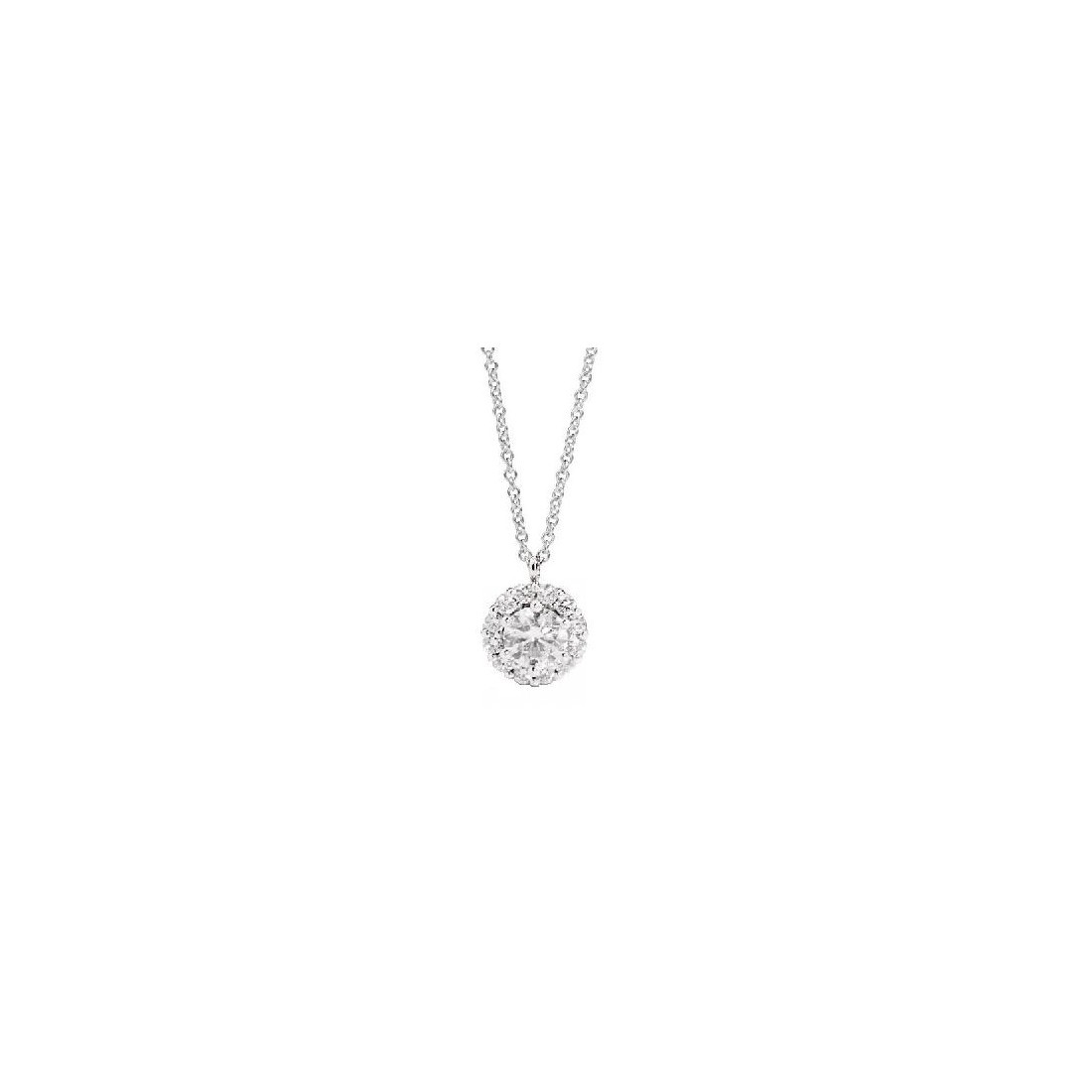 GIROCOLLO SOFIA CON CONTORNO BRILL CT 0,19 G VS