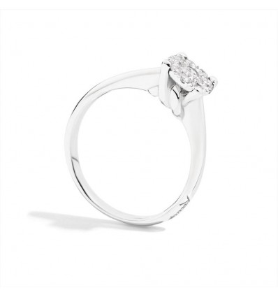 ANELLO SOLITARIO NODO D'AMORE CT 0,10 G VS