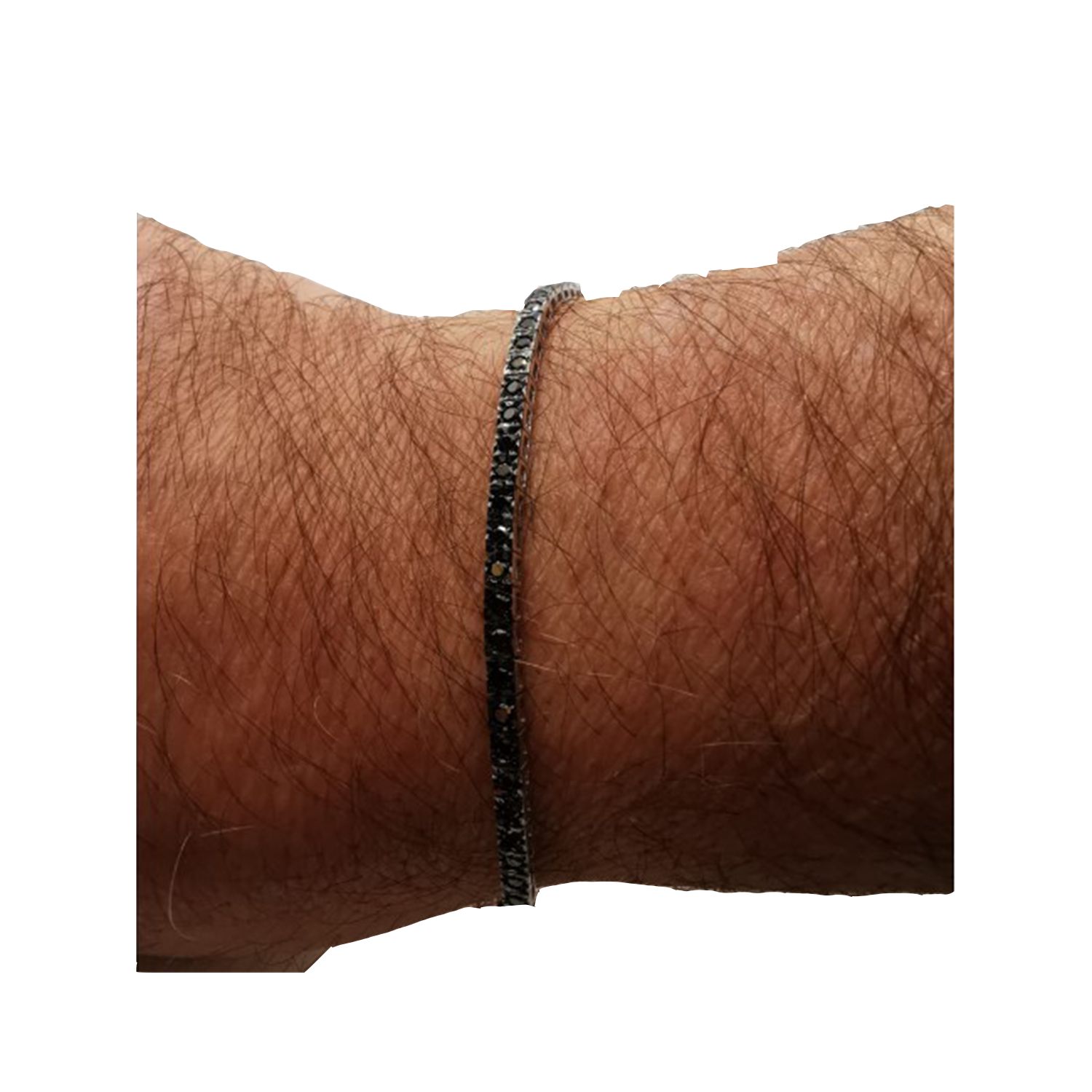 BRACCIALE TENNIS UOMO FACET DIAM NERI CT 1,78