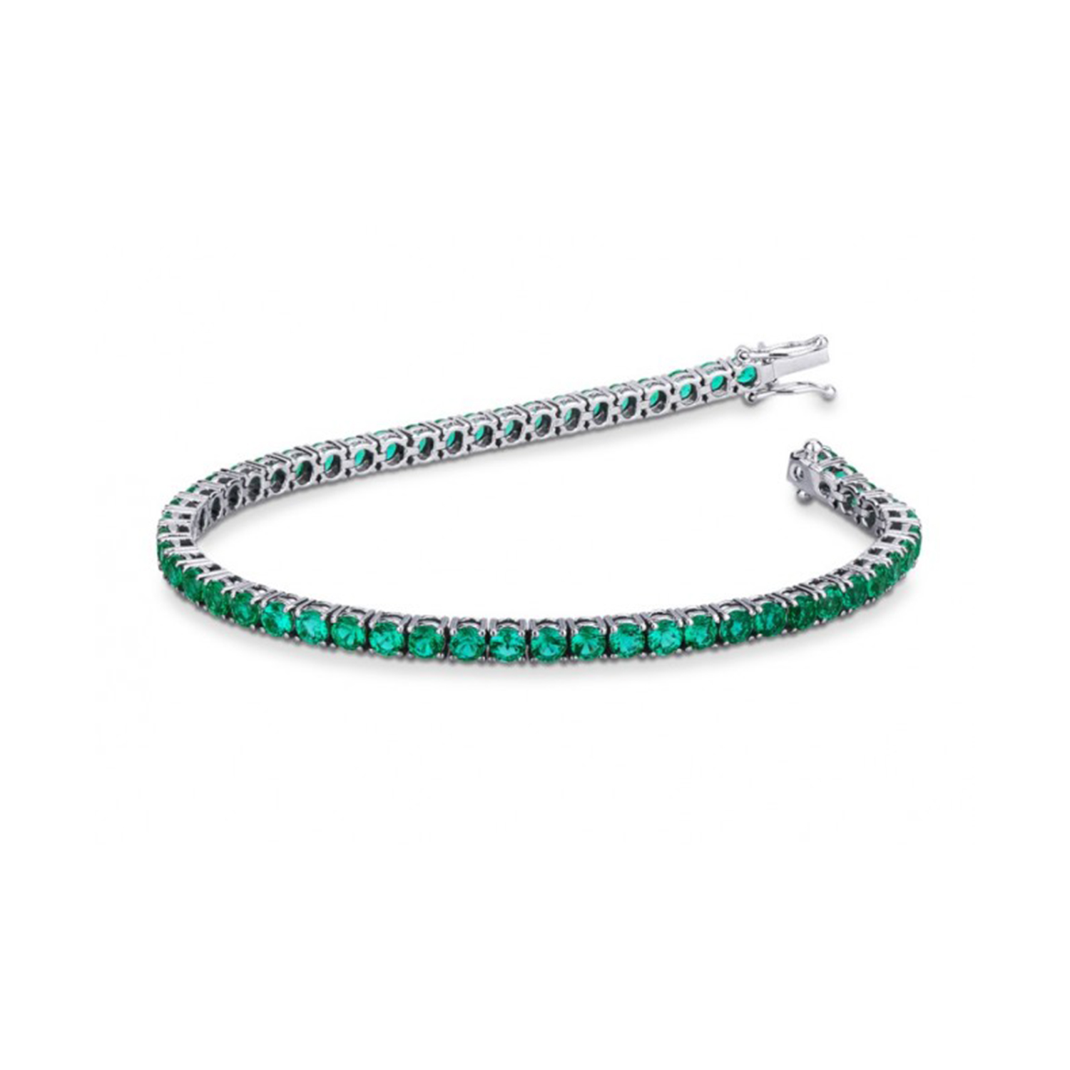 BRACCIALE TENNIS FACECUB SMERALDI 1,30