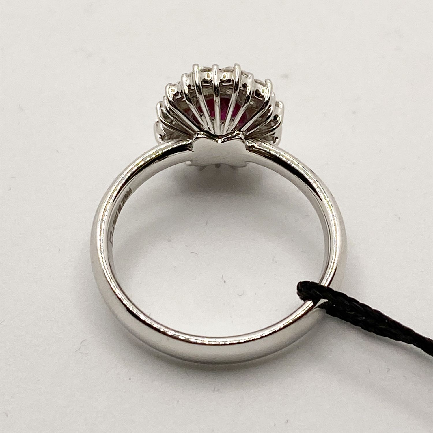 ANELLO CESTINO RUBINO CT.1,01 E DIAM. CT. 0,61