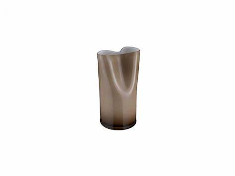 CRASH VASO OPALE FUME' H. 45 CM