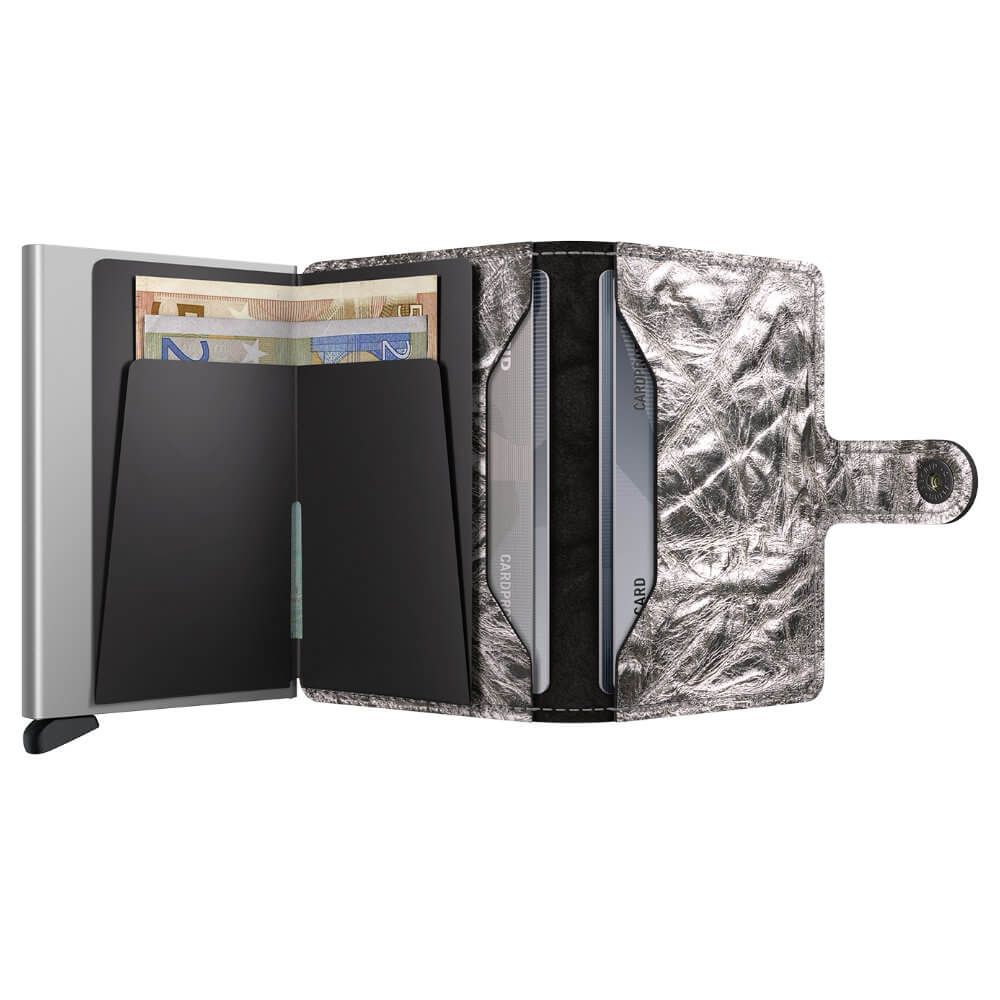 MINIWALLET CRUNCH SILVER