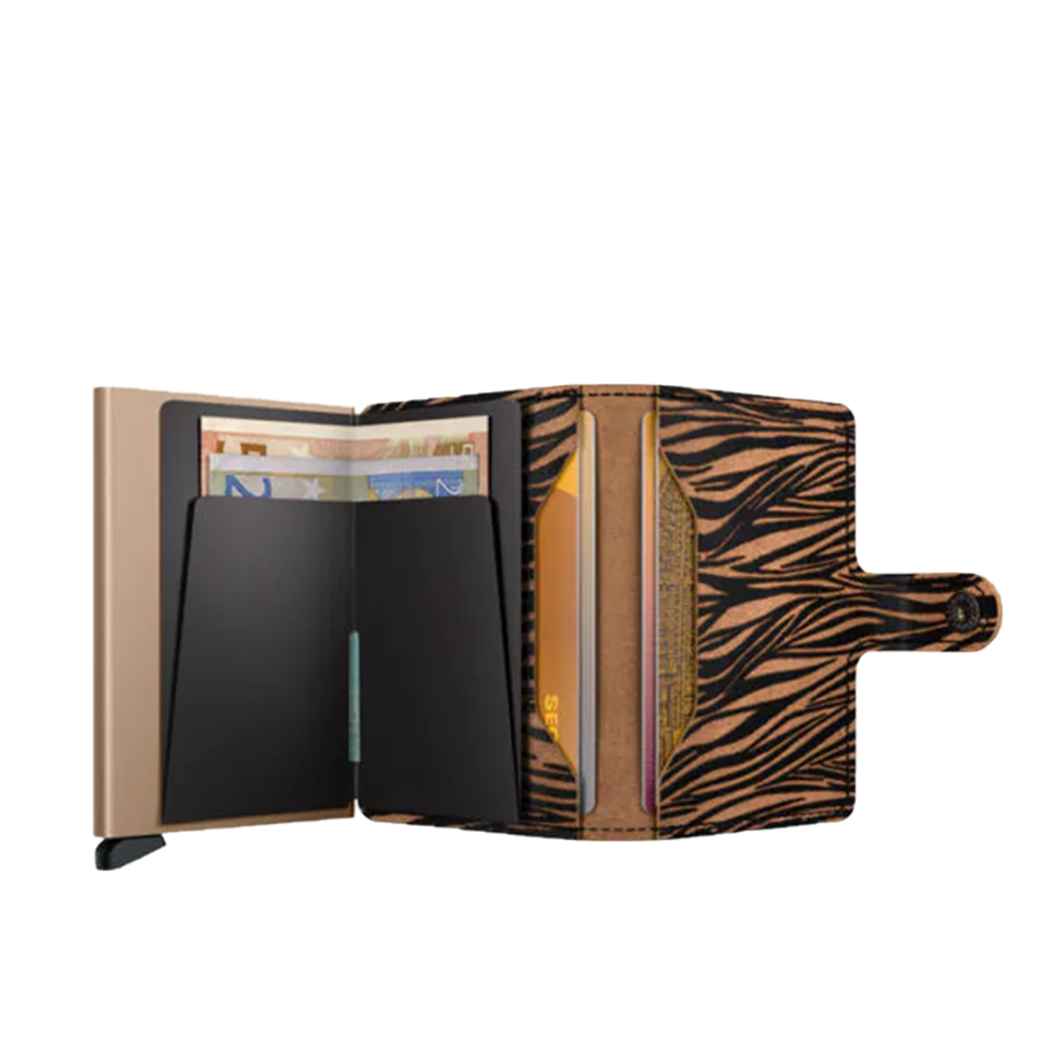MINIWALLET ZEBRA BEIGE