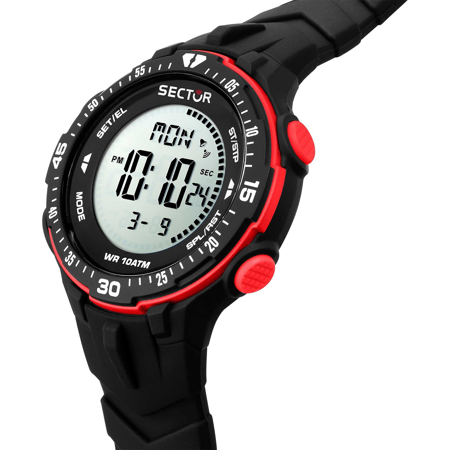 EXPANDER UOMO 44 MM DIGITAL BLACK DIAL BLK ST