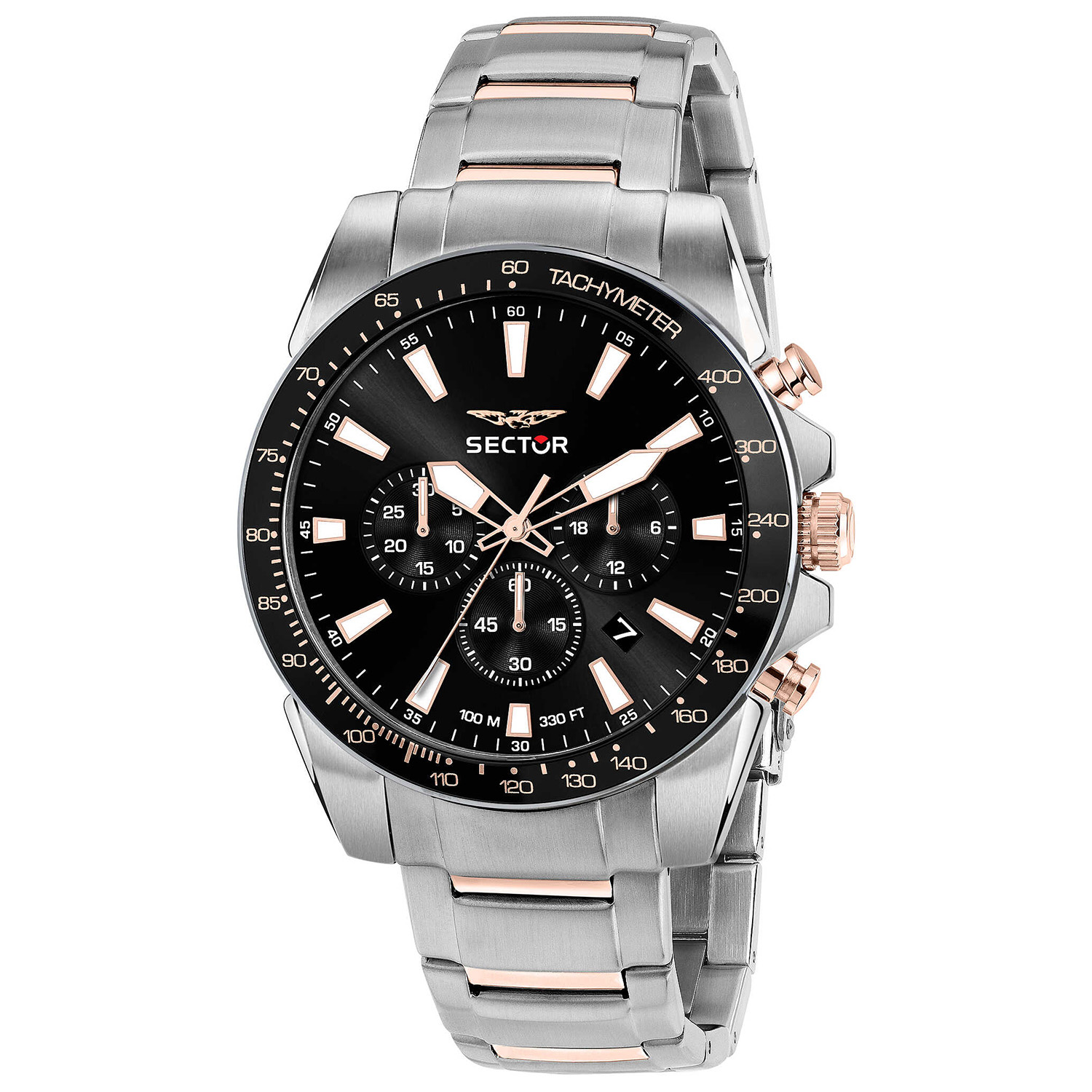 450 43MM CHR BLACK DIAL