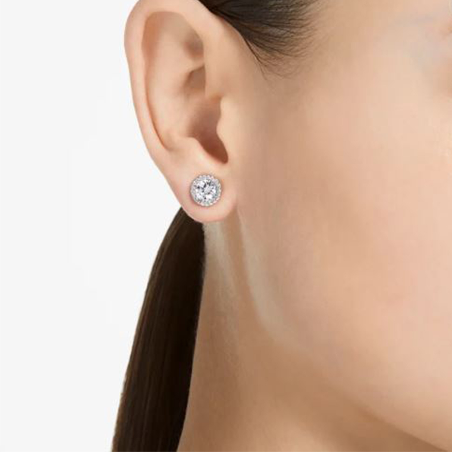 CONSTELLA PE STUD PAVE WHITE RHS