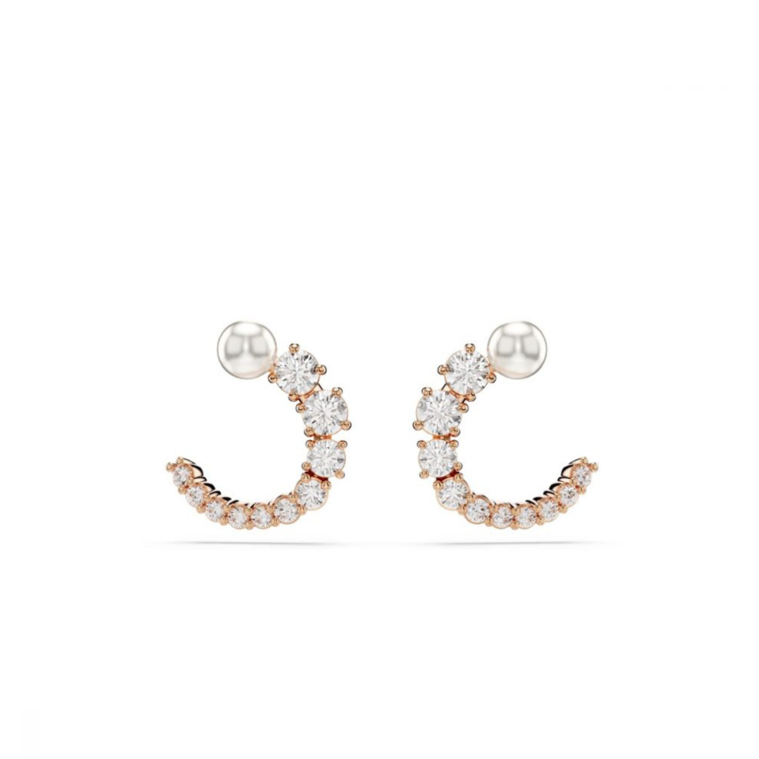 MATRIX ORECCHINO A BUCO STUD WHITE/ROS