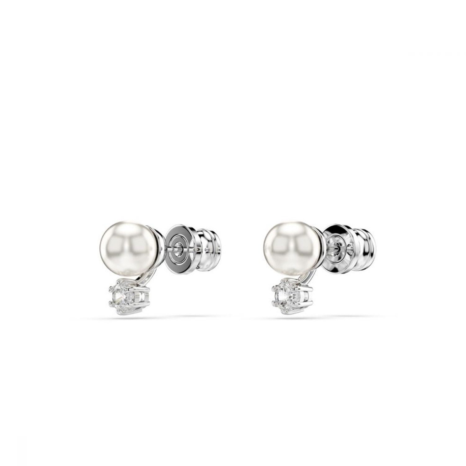 MATRIX ORECCHINO A BUCO STUD WHITE/RHS