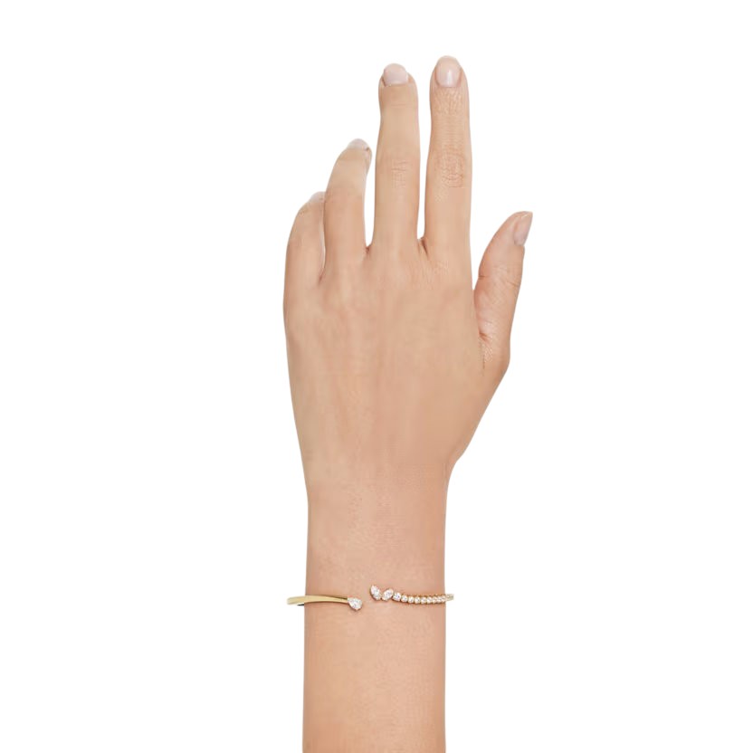MESMERA:BRACCIALE RIGIDO OPEN WHI/GOS S