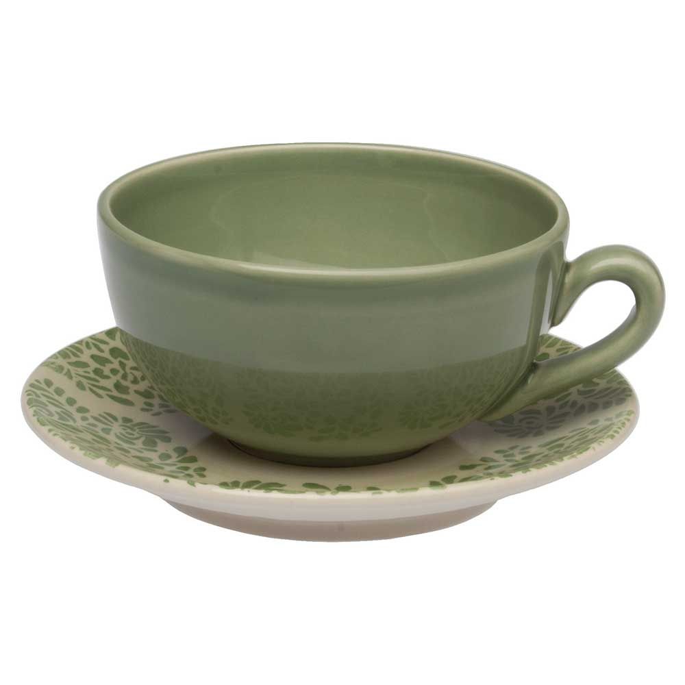 COIMBRA VERDE TAZZA CAPPUCC.X4  C/PIATT.