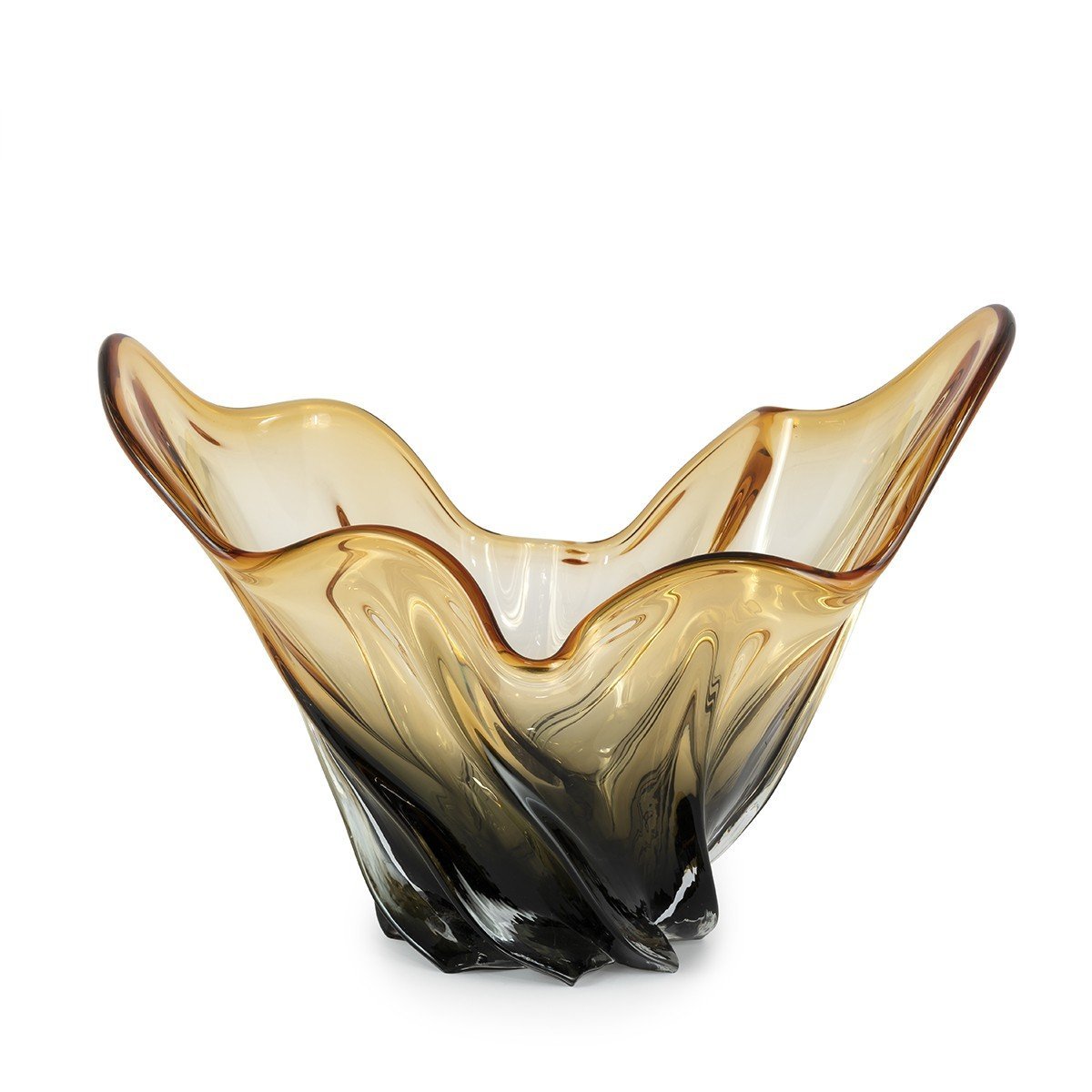 VASO IN VETRO FORMA A DRAPPO H 31 36X25