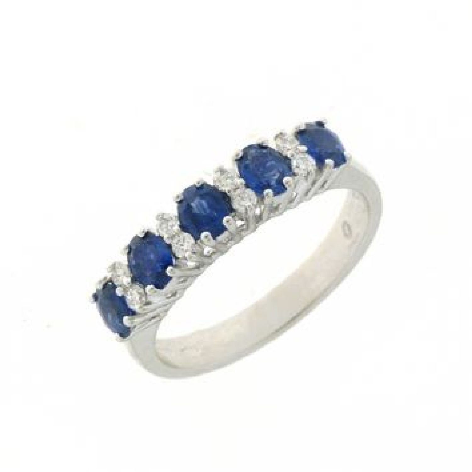 ANELLO FASCETTA ZAFFIRI 1,04 E BRILL 0,13
