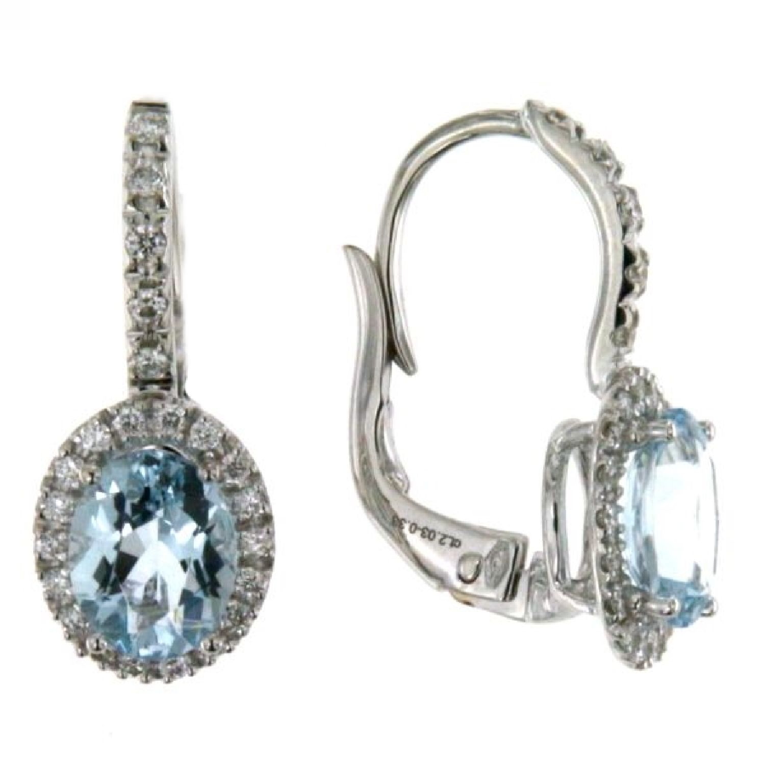 ORECCHINI ACQUAMARINA CT 2,25 BRILL 0,32 ORECCHINI ACQUAMARINA CT 2,25 BRILL 0,32