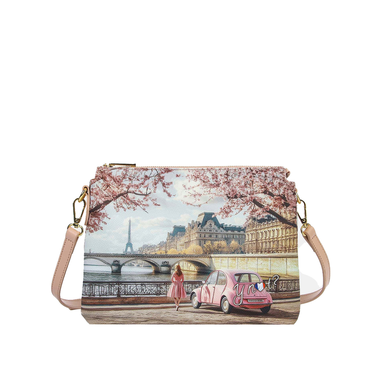 SHOULDER BAG 2 COMPAR  PARIS EN ROSE